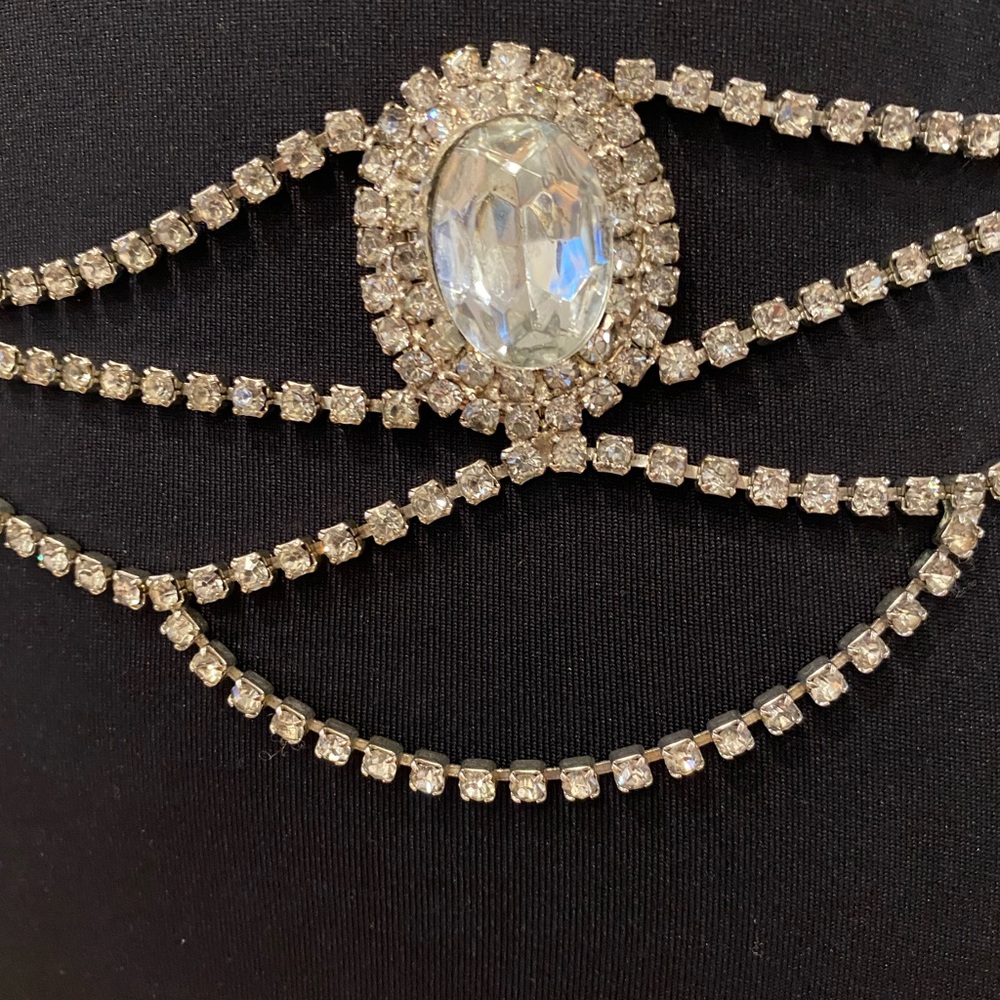 Vintage Rhinestone Belt - Picture 2 of 6